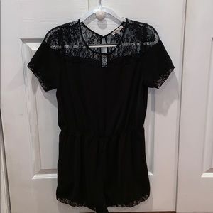 Lace Top Romper